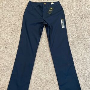 Lee Navy Straight-Leg Pants Size 12 Long